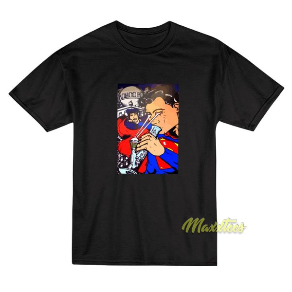 Superman Smoking Weed T-Shirt
