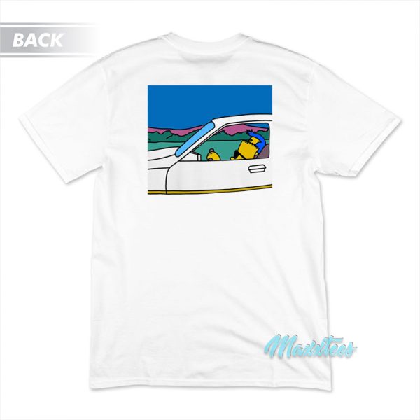 The Simpsons Bart On The Road T-Shirt