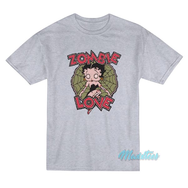 Betty Boop Zombie Love Spider T-Shirt
