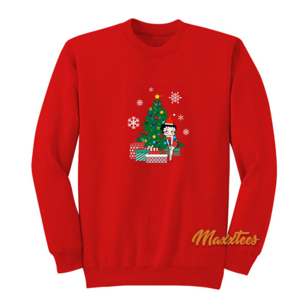 Betty Boop Around The Christmas Tree Sweatshirt