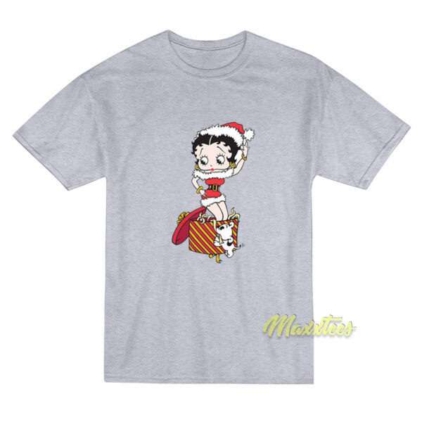 Betty Boop Christmas Present T-Shirt