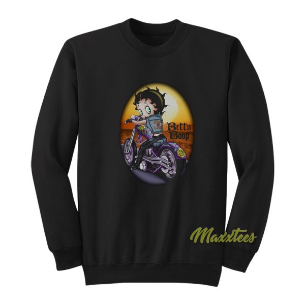 Betty Boop Wild Biker Sweatshirt