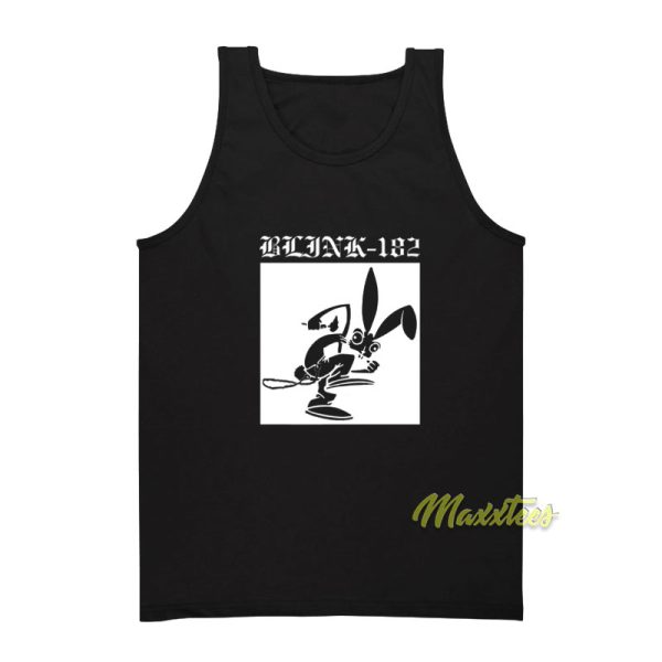 Blink 182 Bunny Black and White Tank Top