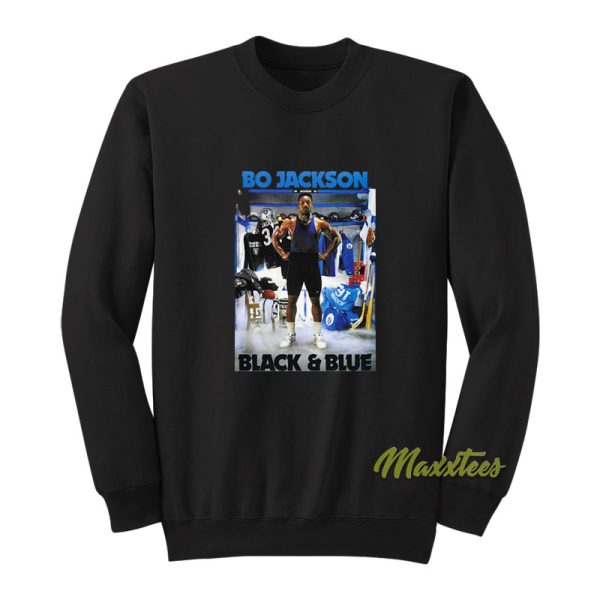 Bo Jackson Black and Blue Sweatshirt