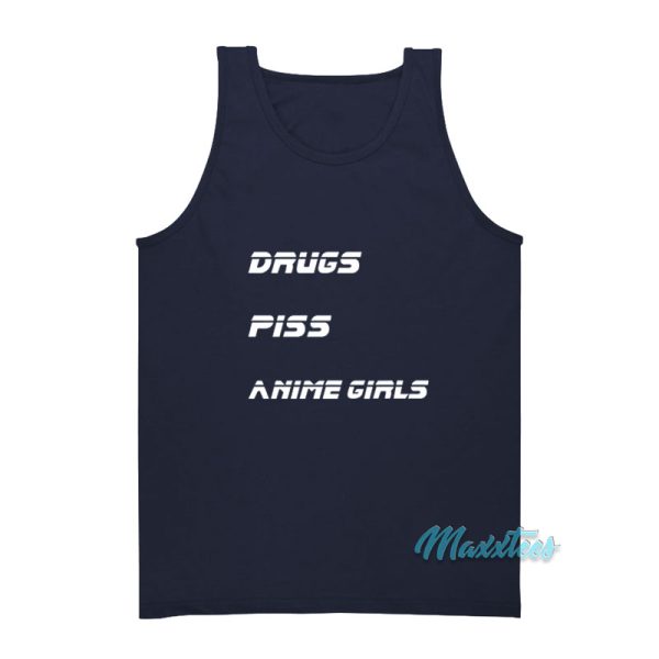 Drugs Piss Anime Girls Tank Top