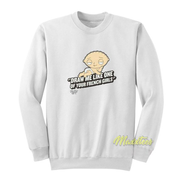 Family Guy Stewie French Girls Sweatshirt