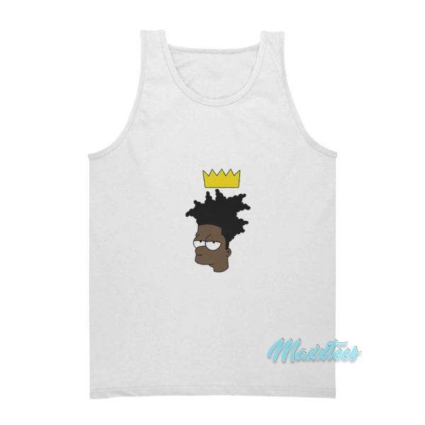 Bartsquiat Simpson Jean Michel Basquiat Tank Top