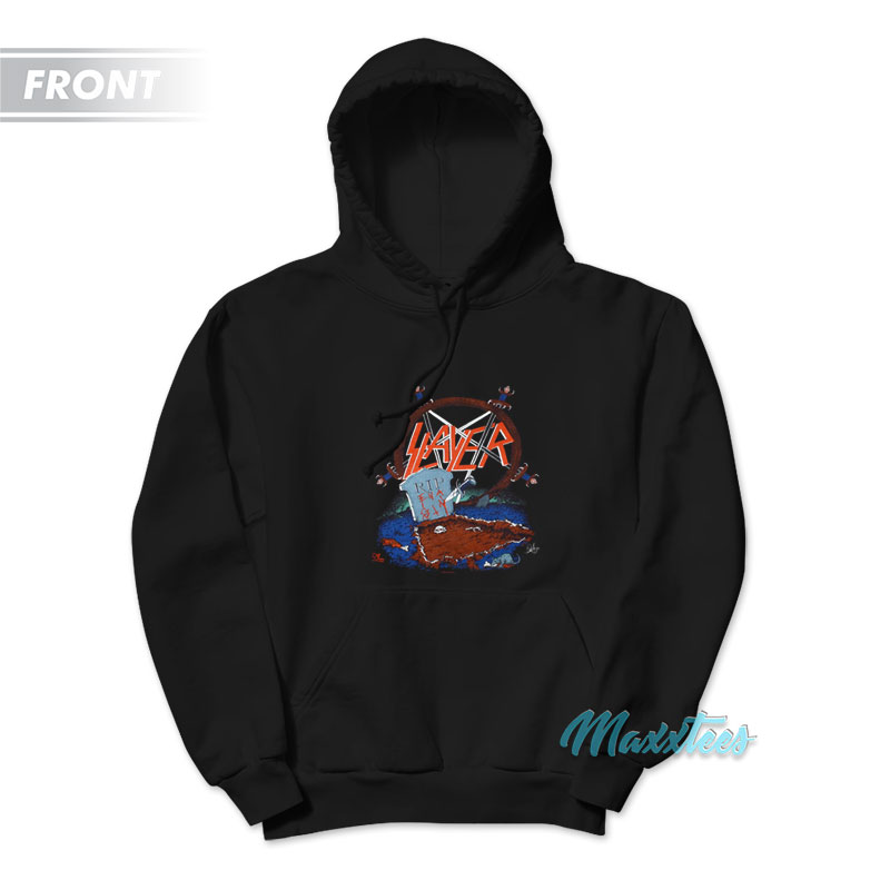 Kendall Jenner Slayer Reign In Pain Tour 87 Hoodie - Maxxtees