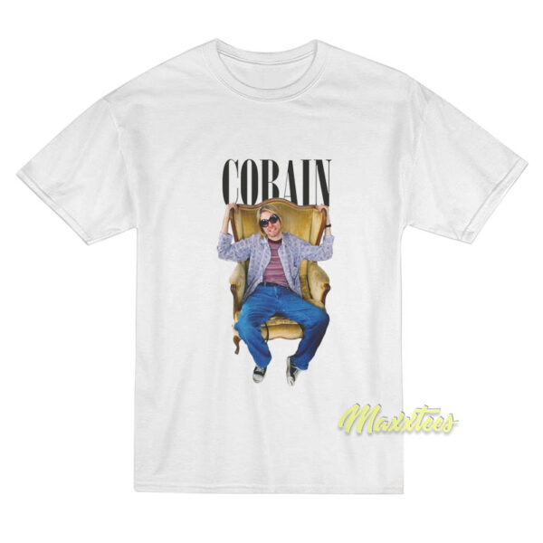Kurt Cobain Sitting Chair T-Shirt