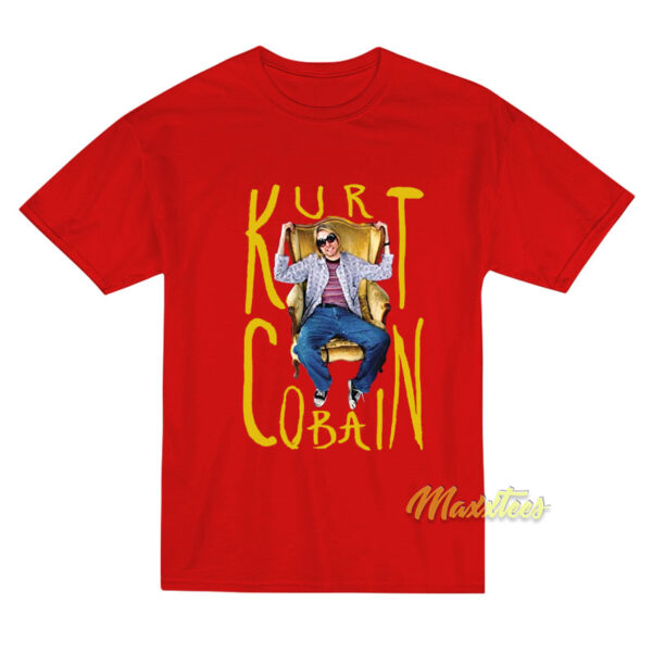 Nirvana Kurt Cobain Sitting Chair T-Shirt