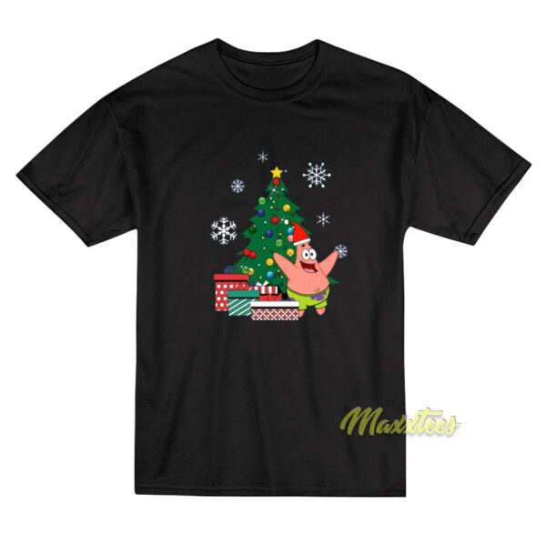 Patrick Star Around The Christmas Tree T-Shirt