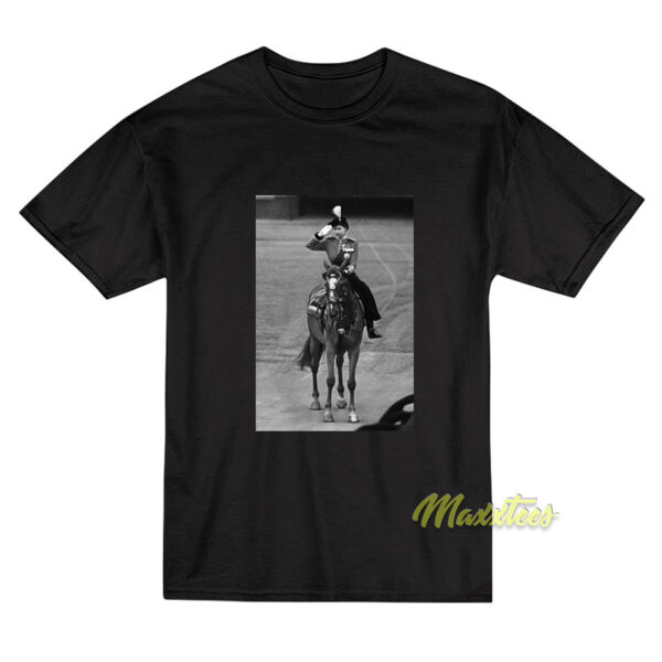 Queen Elizabeth Riding A Horse T-Shirt