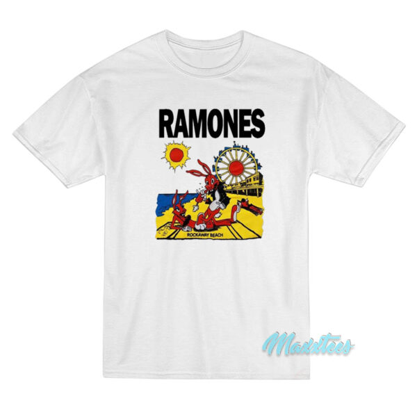 Ramones Rockaway Beach Bunny T-Shirt