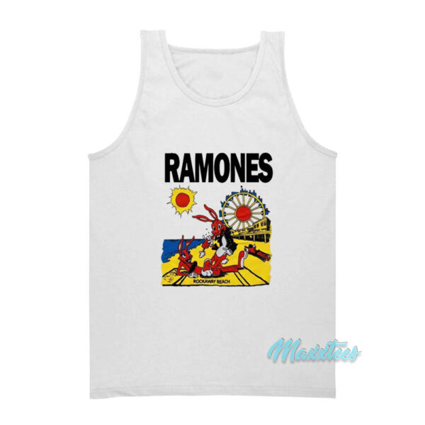 Ramones Rockaway Beach Bunny Tank Top