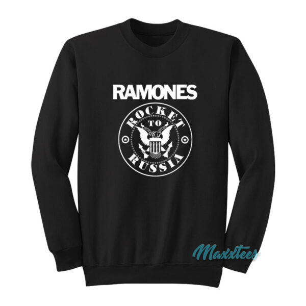 Ramones Rocket To Russia Logo Sweatshirt