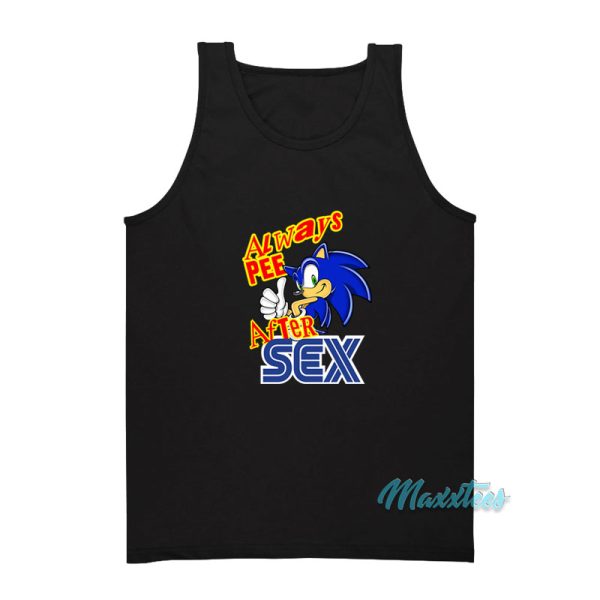 Sonic Always Pee After Sex Tank Top