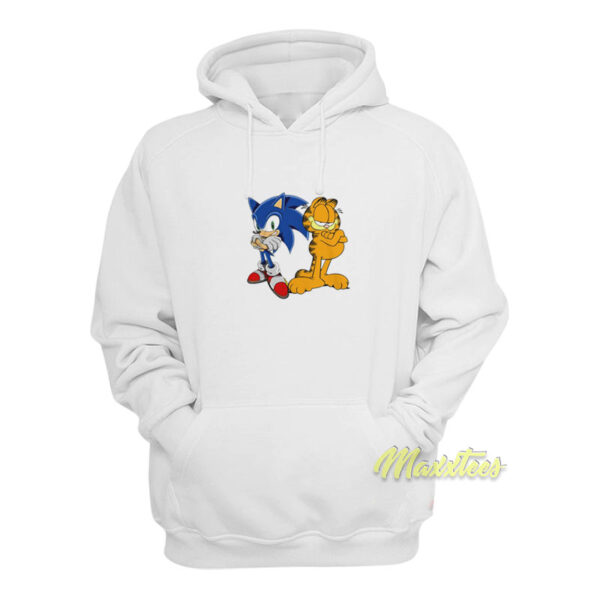 Sonic and Garfield Hoodie
