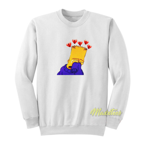Bart Simpson Sad Sweatshirt