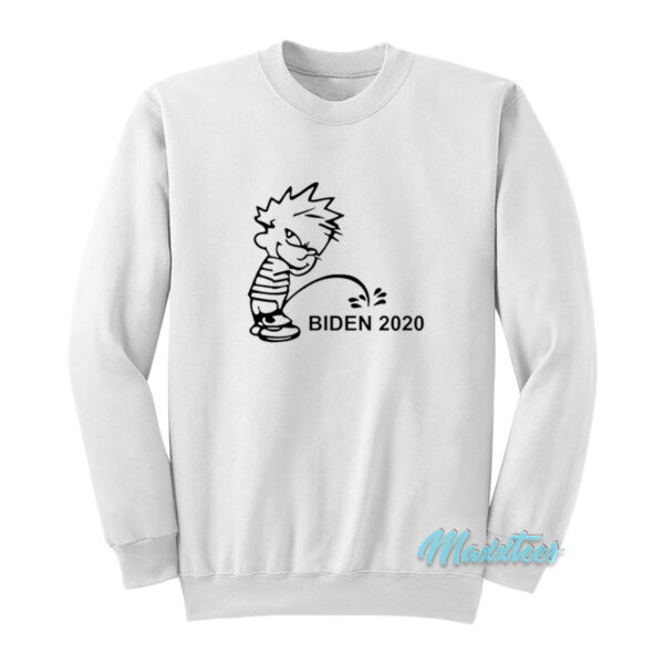 Calvin Peeing Biden 2020 Sweatshirt
