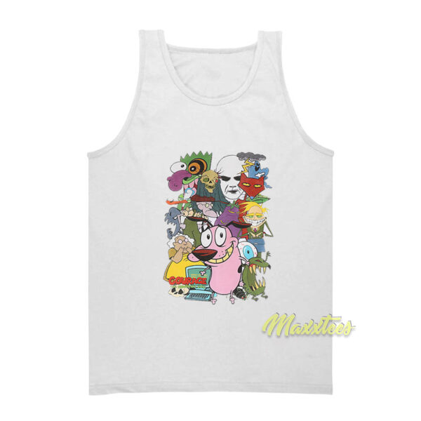 Courage The Cowardly Dog Characters Tank Top