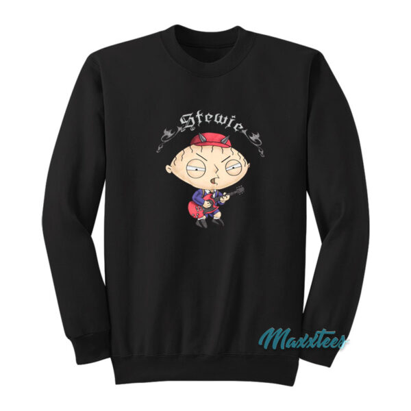 Family Guy Stewie As Angus Young AC/DC Sweatshirt