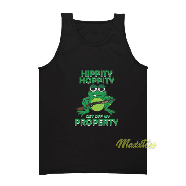 Hippity Hoppity Get Off My Property Frog Tank Top