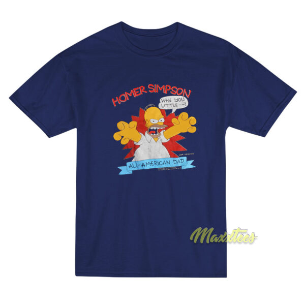 Homer Simpson All American Dad T-Shirt