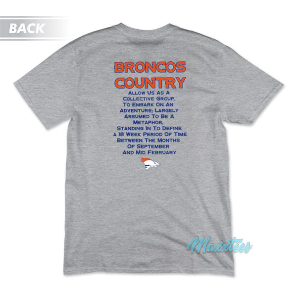 Let Ride Denber Boncos Broncos Country T-Shirt