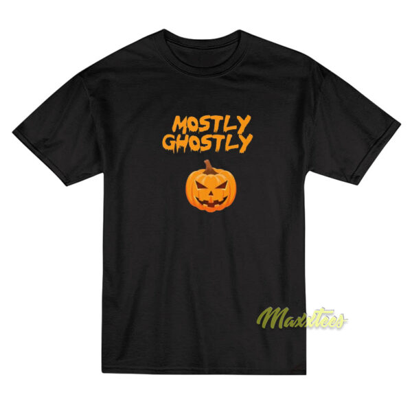 Mostly Ghostly Pumpkin T-Shirt