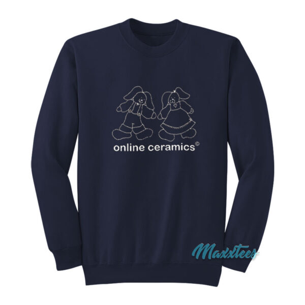 Online Ceramics Bunny Logo Sweatshirt