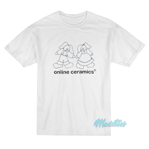 Online Ceramics Bunny Logo T-Shirt