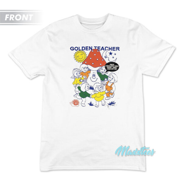 Online Ceramics Golden Teacher Mushroom T-Shirt