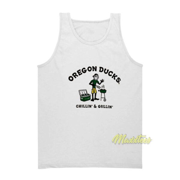 Oregon Ducks Chillin and Grillin Tank Top