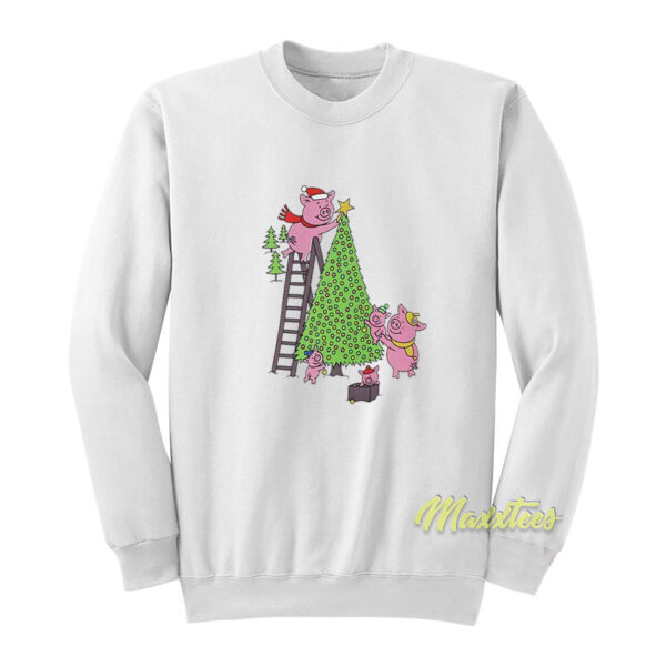 Percy Pig Christmas Tree Sweatshirt