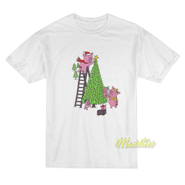 Percy Pig Christmas Tree T-Shirt