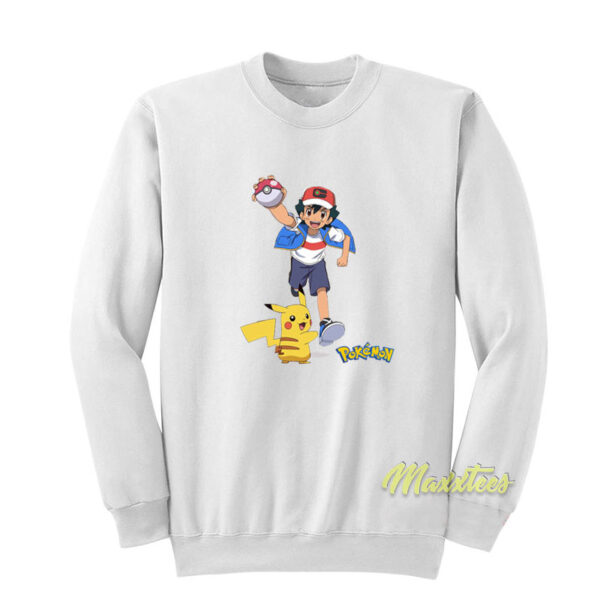 Pikachu and Ash Ketchum Sweatshirt