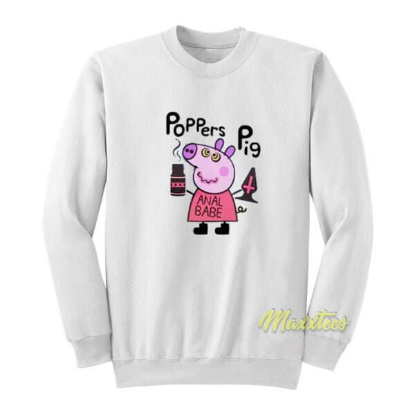 Poppers Pig Queer Gay Sweatshirt