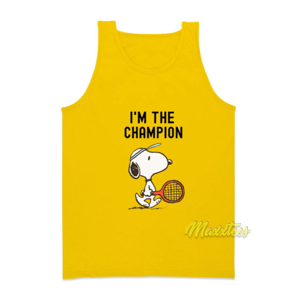 Snoopy I'm The Champion Tank Top