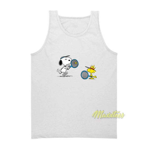 Snoopy and Woodstock Tennis Tank Top