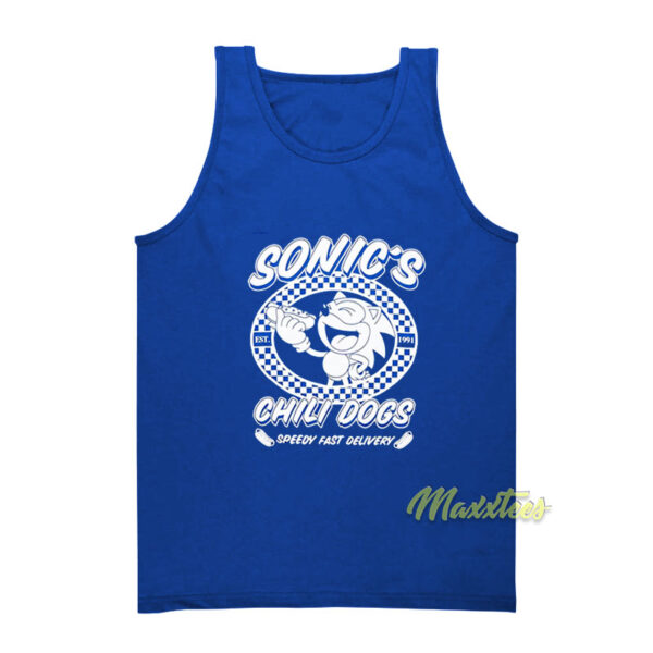 Sonic The Hedgehog Chili Dogs Tank Top