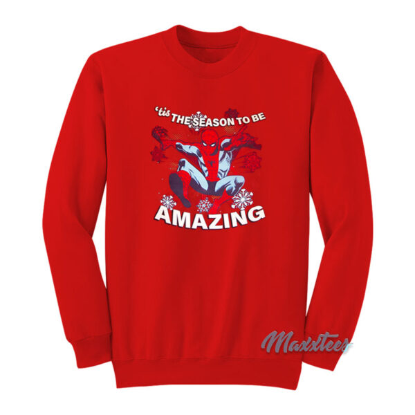 Spider-Man Tis The Season To Be Amazing Sweatshirt