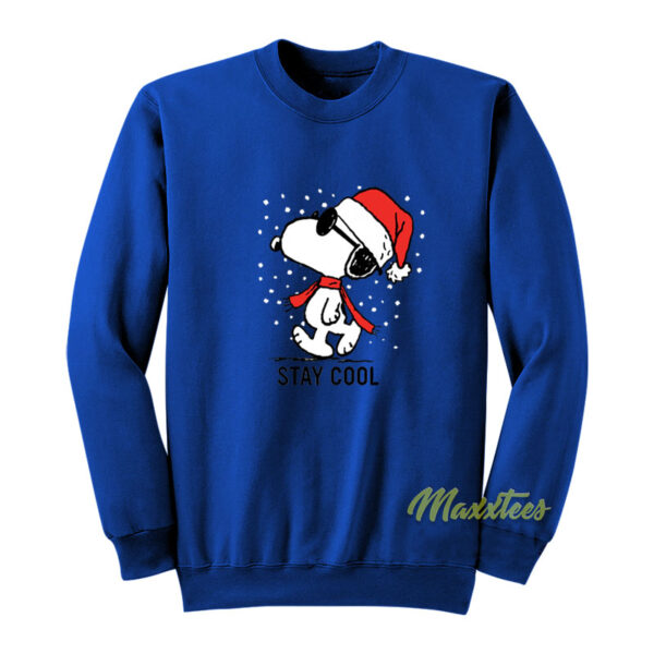Stay Cool Snoopy Christmas Sweatshirt