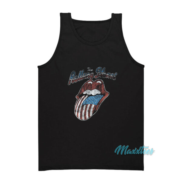 Harry Styles Rolling Stones American Flag Tank Top
