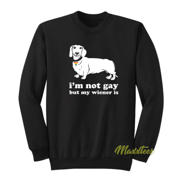 I'm Not Gay But My Wiener Is Sweatshirt