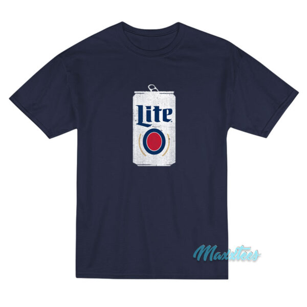 Miller Lite Beer Large Can T-Shirt