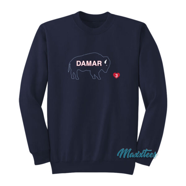 Praying For Damar Hamlin Love For 3 Sweatshirt