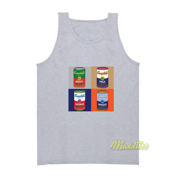 The Beatles Campbell's Soup Tank Top