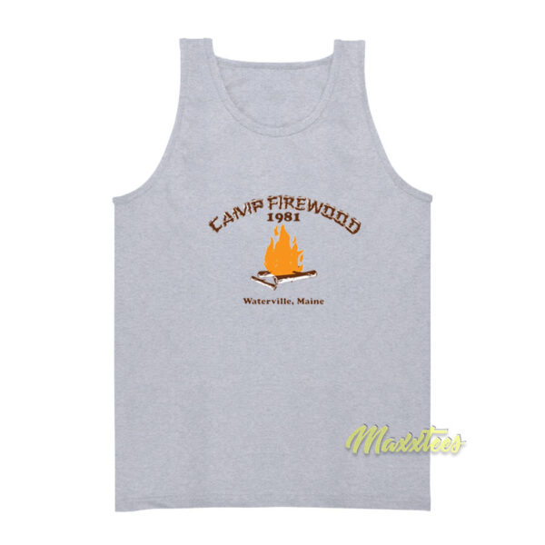 Camp Firewood 1981 Waterville Maine Tank Top