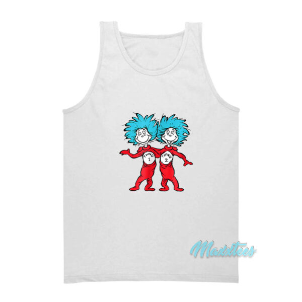 Dr Seuss Thing 1 And Thing 2 Buddies Tank Top