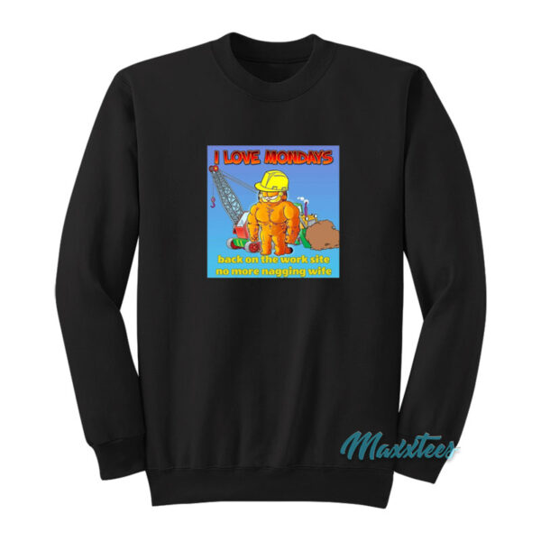 Garfield I Love Mondays Sweatshirt